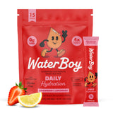 Waterboy Daily sabor fresa limón, hidratación rápida para el día