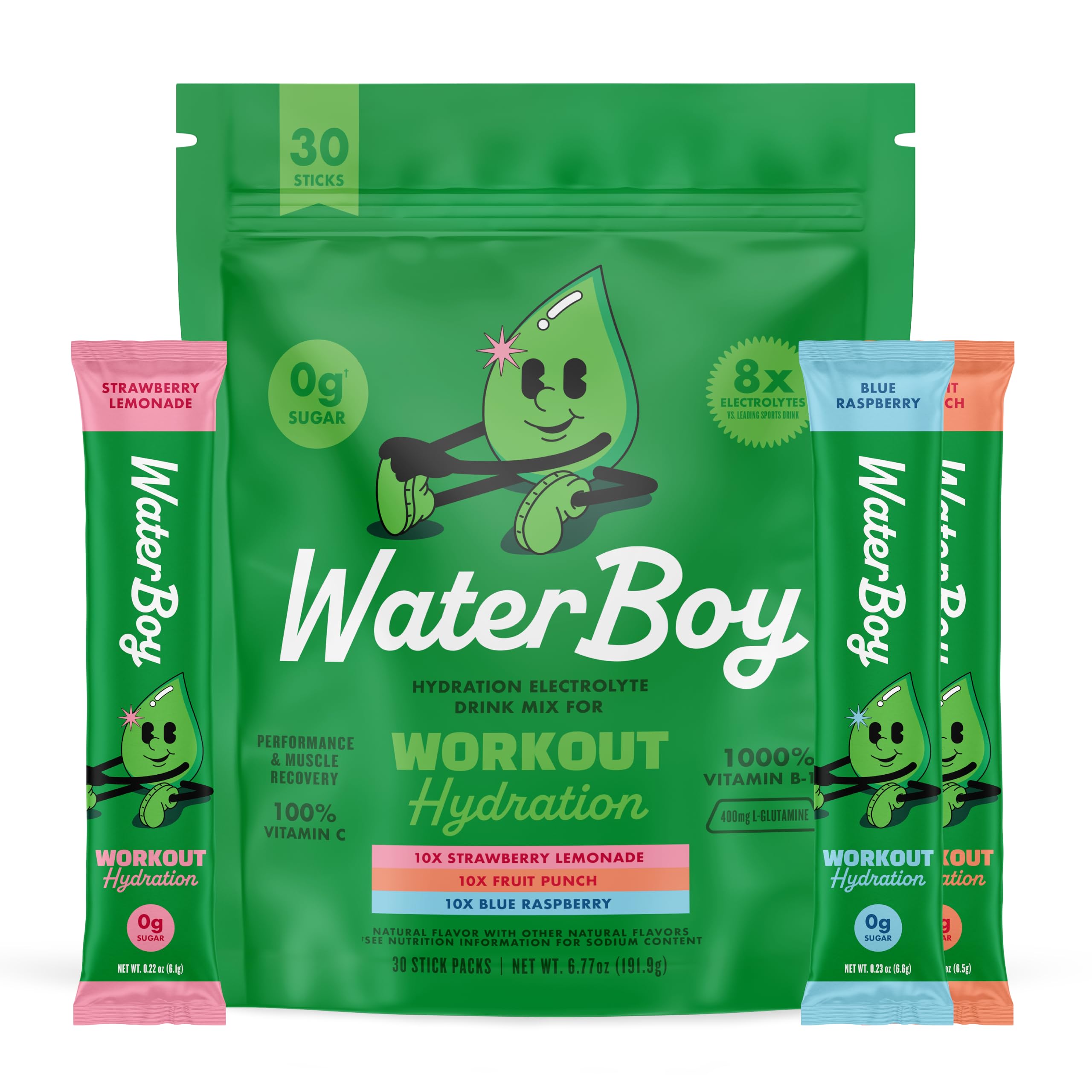 Waterboy hidratación para entrenamiento con electrolitos, rendimiento diario