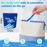 Waterpulse: sal se disuelve rápido en agua tibia para experiencia suave.