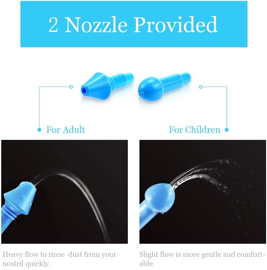 Waterpulse Neti Pot, diseño ergonómico apto para adultos y niños.