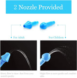 Waterpulse Neti Pot, diseño ergonómico apto para adultos y niños.