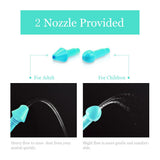 Waterpulse Neti Pot incluye dos accesorios para tamaños nasales