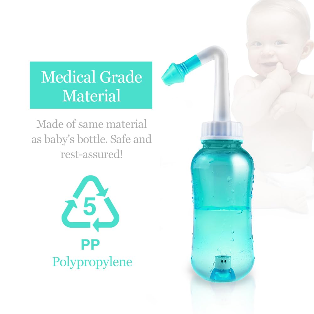 Waterpulse Neti Pot con termómetro adherible para monitorizar la temperatura