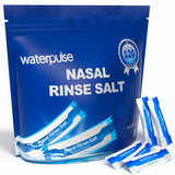 Waterpulse: paquetes salinos 120 para vaso Neti, fácil de llevar.