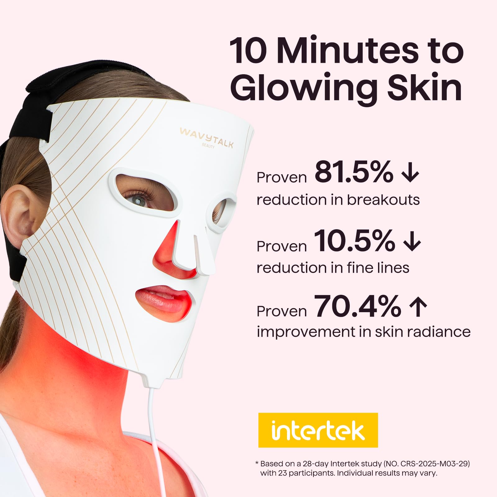 wavytalk máscara con luz infrarroja para rejuvenecimiento facial