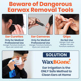 WaxBGone gotas ablandar cerumen, preparan el canal para limpieza suave.