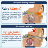 WaxBGone uso domestico oídos, apto para adultos y niños.