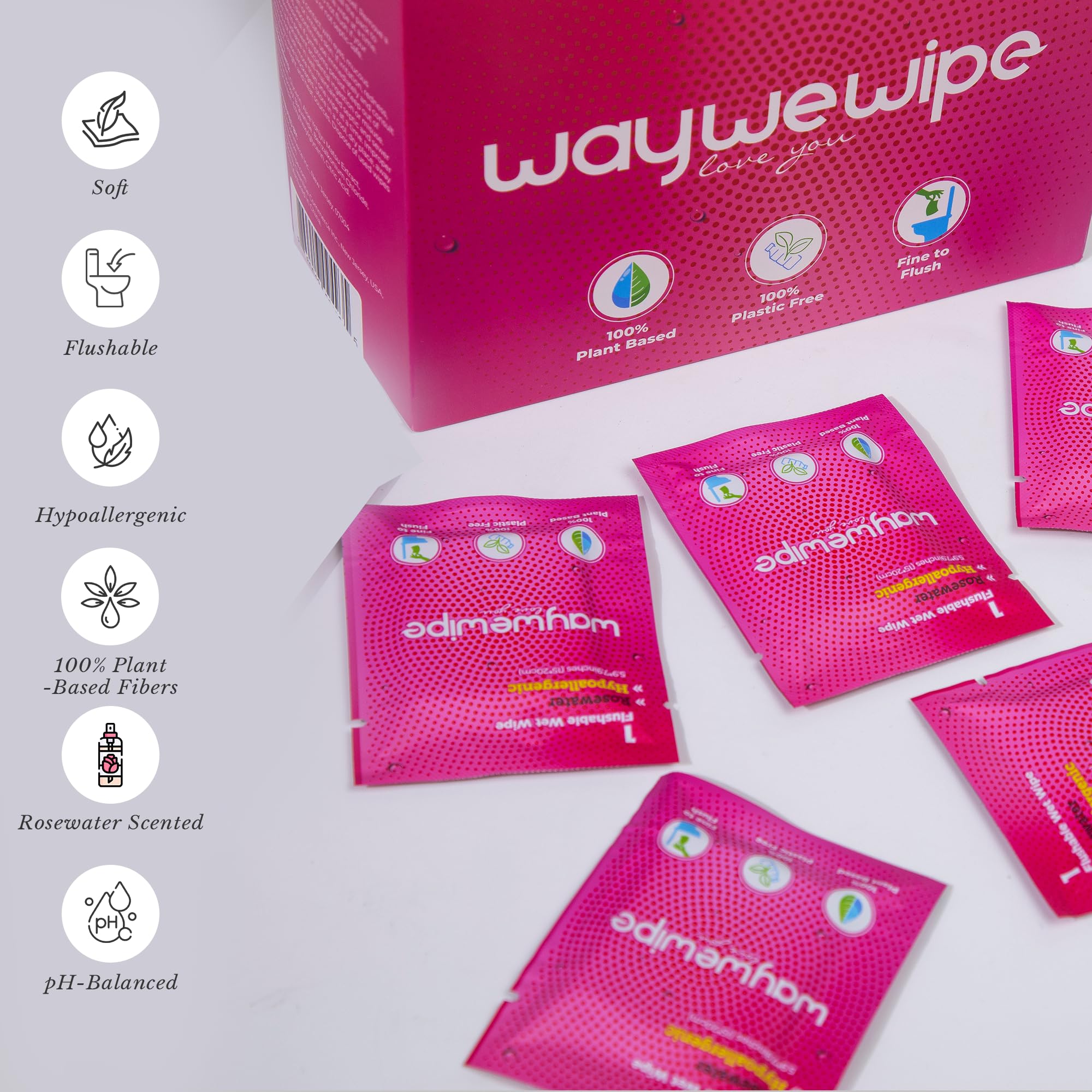 WayWeWipe 60 unidades XL para una limpieza rápida y amplia