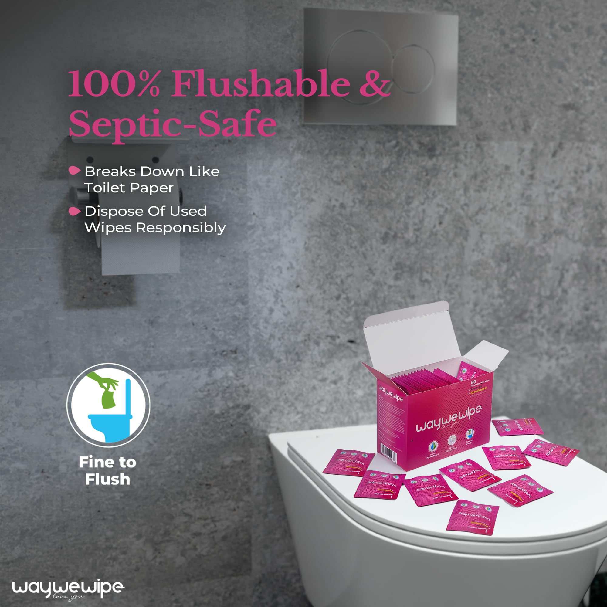 WayWeWipe aroma rosas para una experiencia fresca