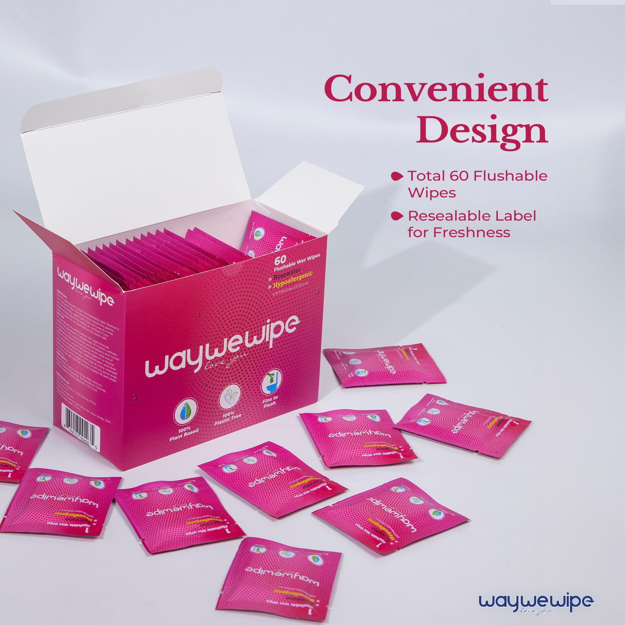 WayWeWipe base vegetal hipoalergénicas para piel sensible