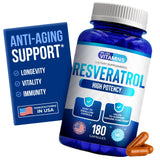 We Like Vitamins Resveratrol: cápsulas veganas en envase para antioxidantes diarios.