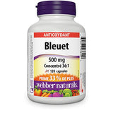 Cápsulas Webber Naturals 500 mg, 120 unidades, formato práctico