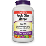 Webber Naturals vinagre de manzana en cápsulas, frasco para uso diario