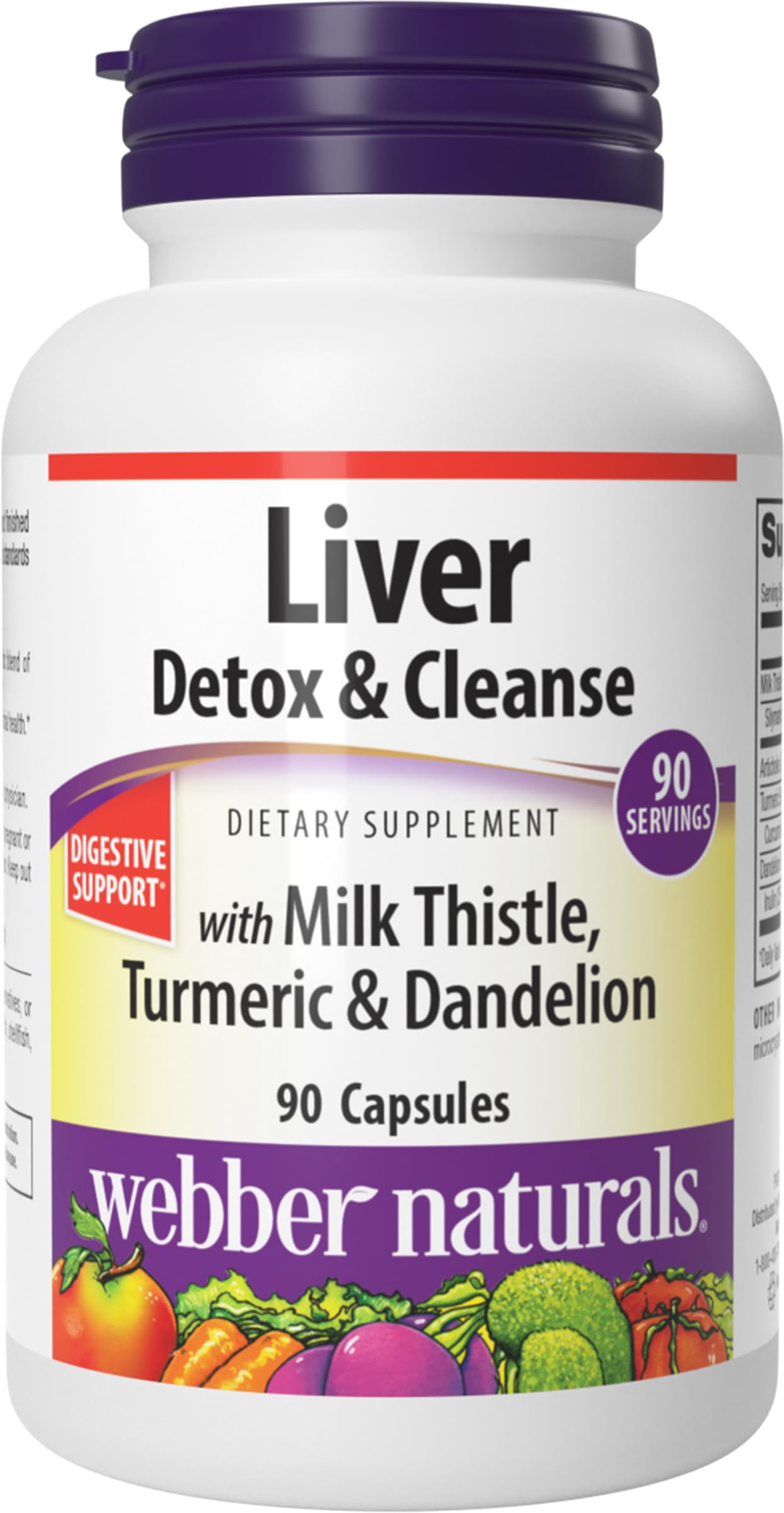 Webber Naturals Cardo Mariano, detox suave para el hígado
