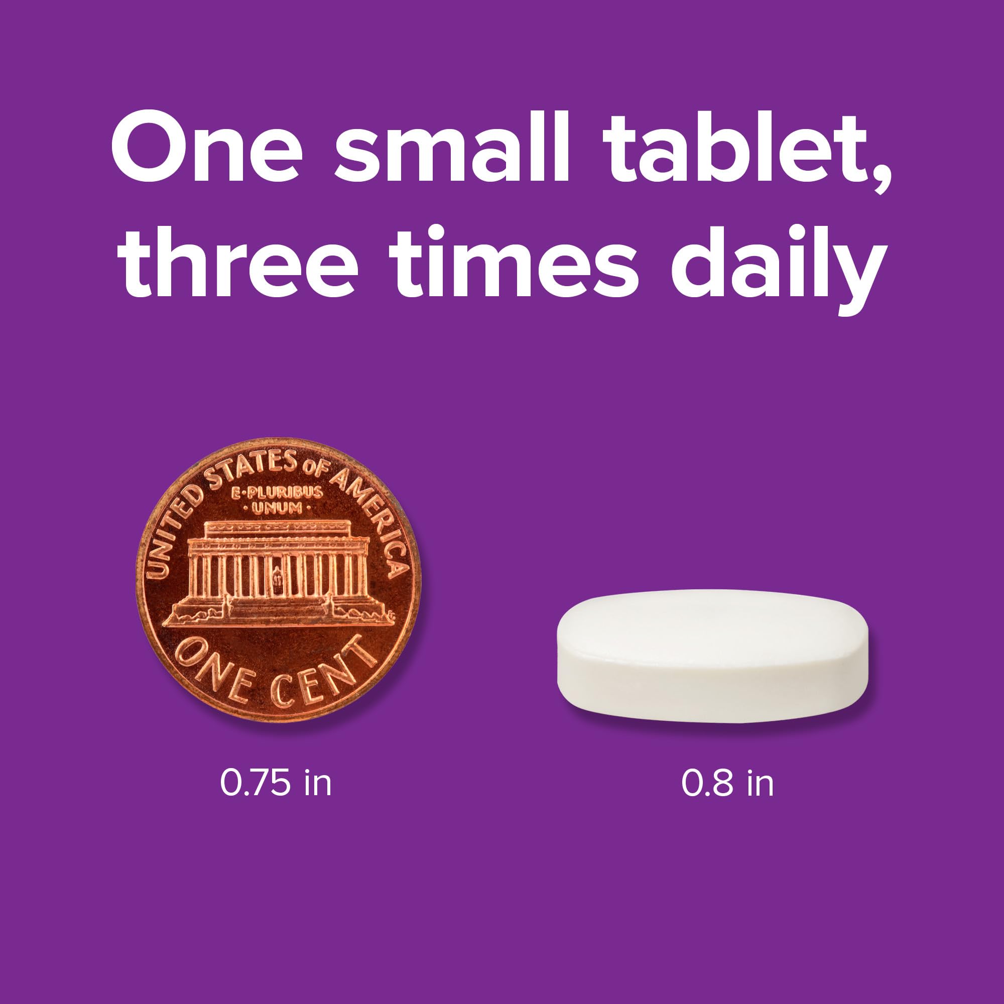 Webber Naturals Collagen30 tabletas vista cercana: tamaño cómodo para tragar.