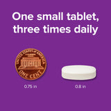 Webber Naturals Collagen30 tabletas vista cercana: tamaño cómodo para tragar.