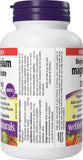 Webber Naturals Magnesium Bisglycinato 200 mg: efecto calmante suave para una noche tranquila.