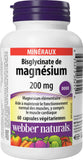 Webber Naturals Magnesium Bisglycinato 200 mg: equilibrio muscular para un día activo.