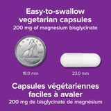 Webber Naturals Magnesium Bisglycinato 200 mg: soporte a huesos y dientes para la vida activa.