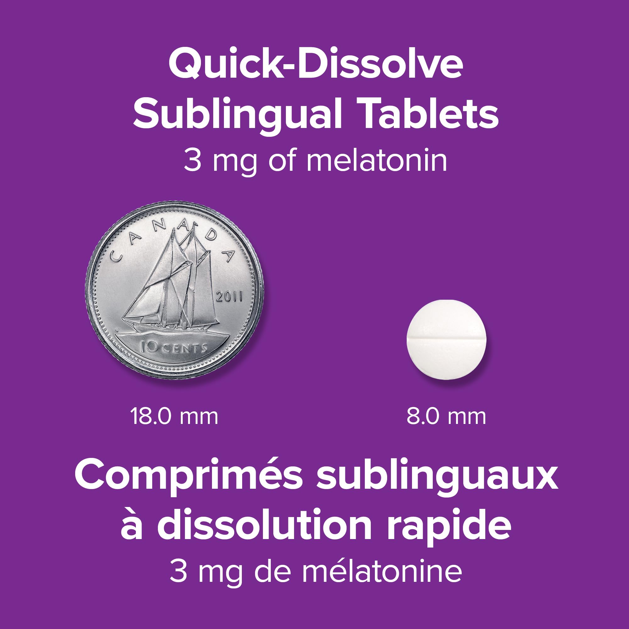 Webber Naturals Melatonina 3 mg tableta sublingual mentolada para dormir naturalmente.