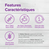 Webber Naturals Omega3 EPA DHA cápsulas, blíster, favorece la función cognitiva.
