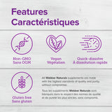 Webber Naturals Fibre4 porcion medida facilita la dosificacion
