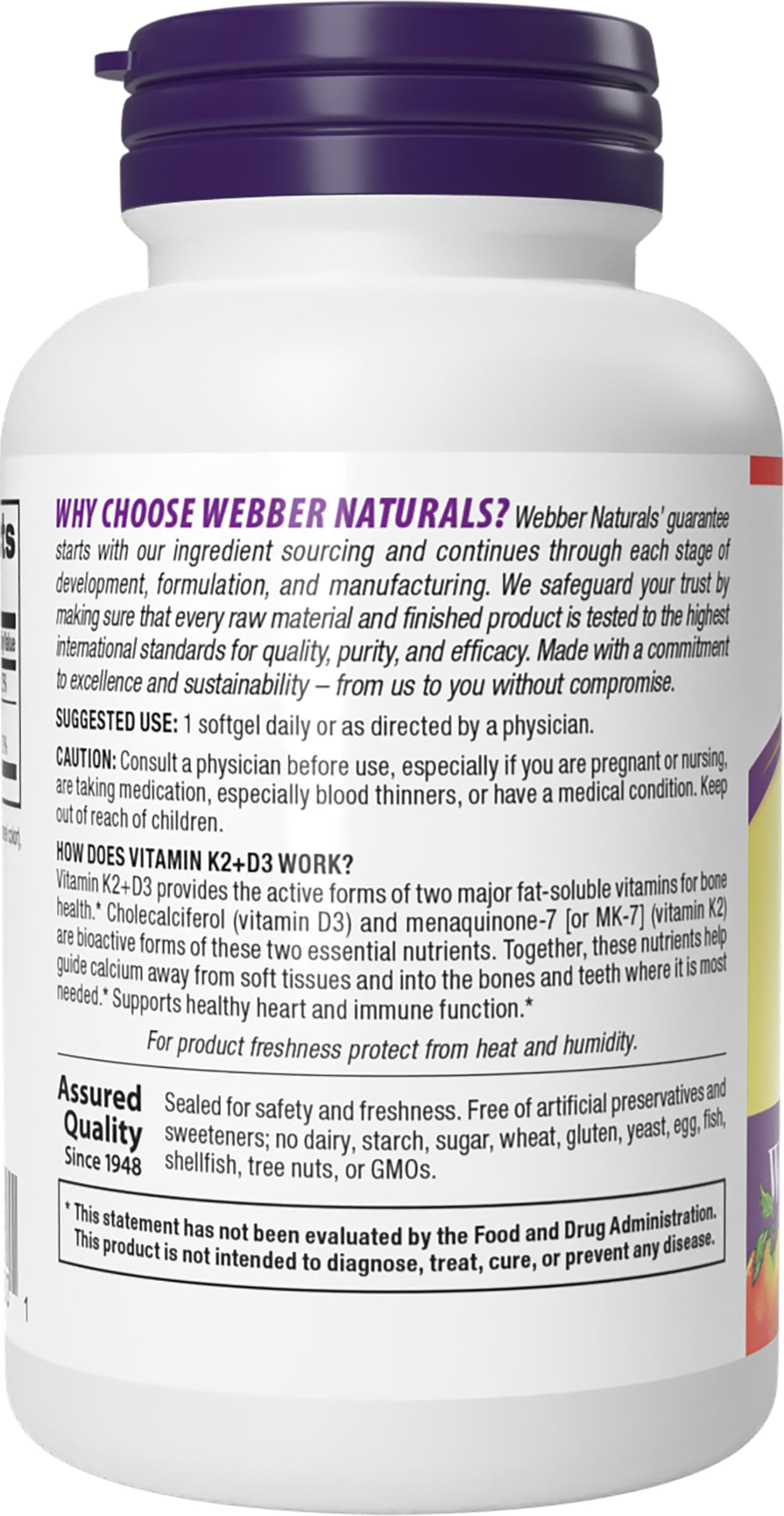 Rutina diaria de salud con Webber Naturals.