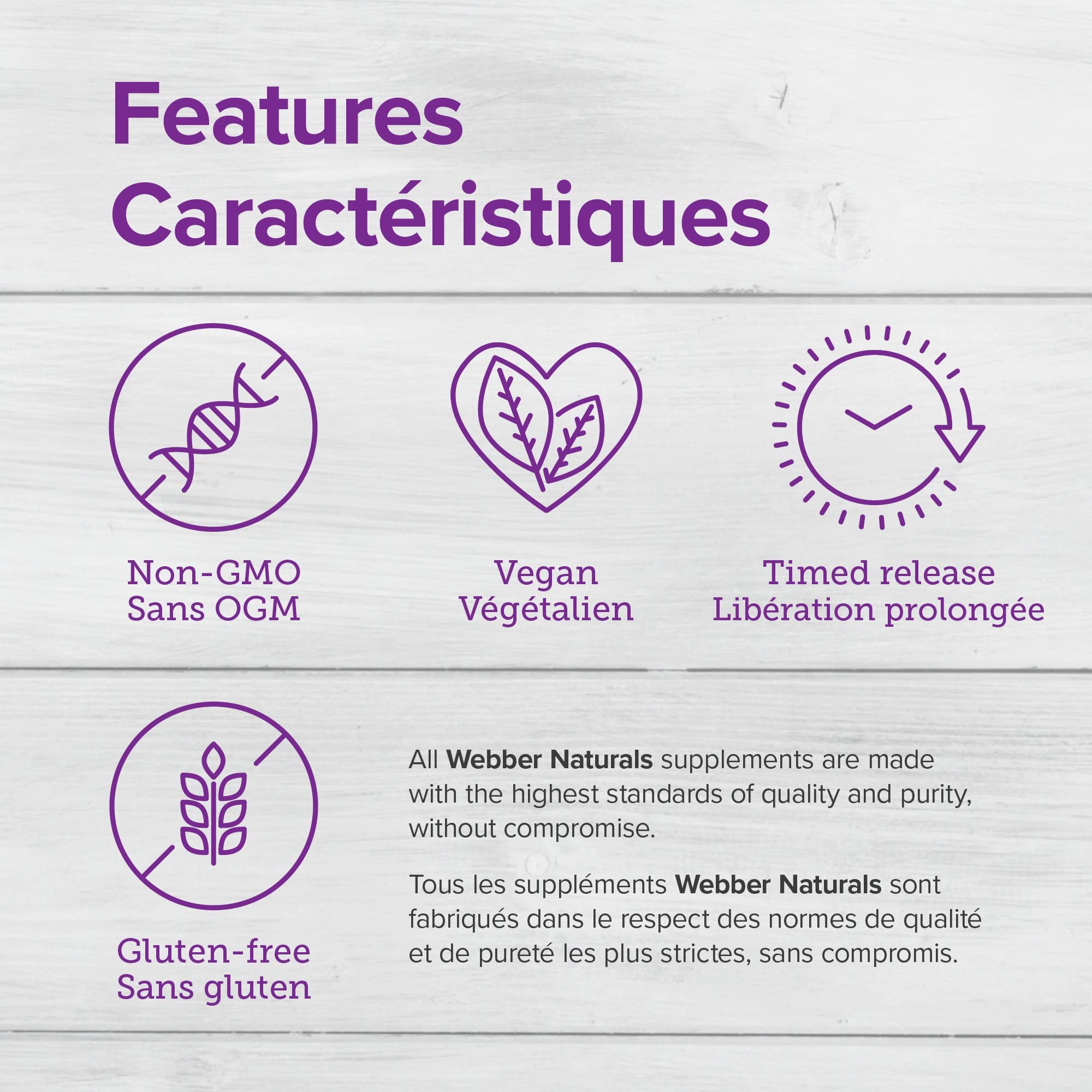Webber Naturals Vitamin B100 Complex, botella visible para uso diario