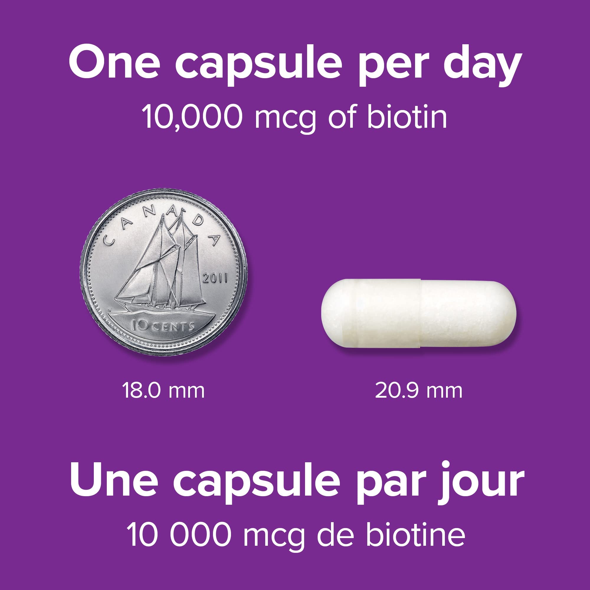 Webber Naturals Biotina caja frontal lista para comprar.