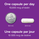 Webber Naturals Biotina caja frontal lista para comprar.