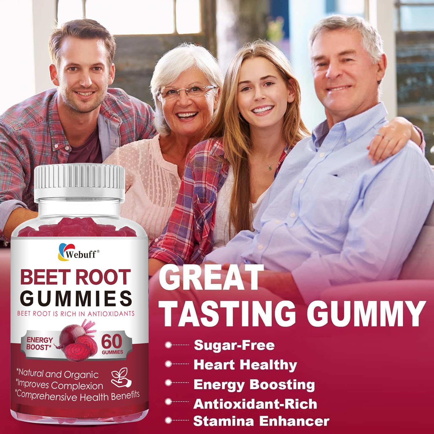 Webuff Vitamina B12 para apoyo diario de energía