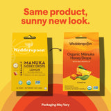 Gotas de miel Manuka en textura suave listas para masticar.