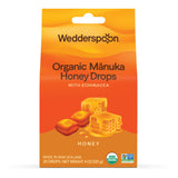 Gotas Wedderspoon Miel Manuka con equinácea en envase, sabor calmante