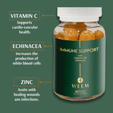 WEEM gomitas con echinacea y saúco para defensas naturales