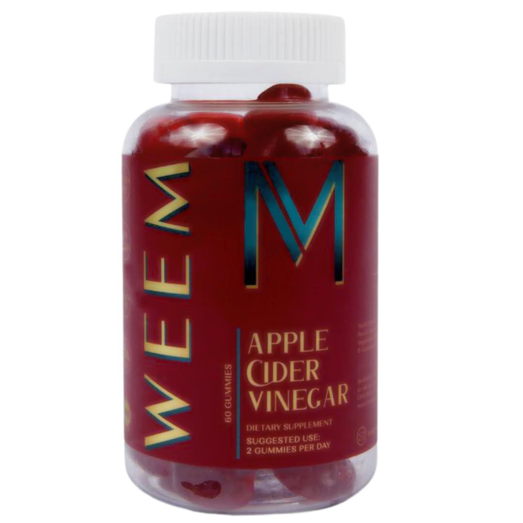 Gomitas WEEM con vinagre de manzana, sabor suave para apoyar la digestión.