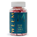 WEEM gominolas para cabello, piel y uñas, para cabello más saludable.