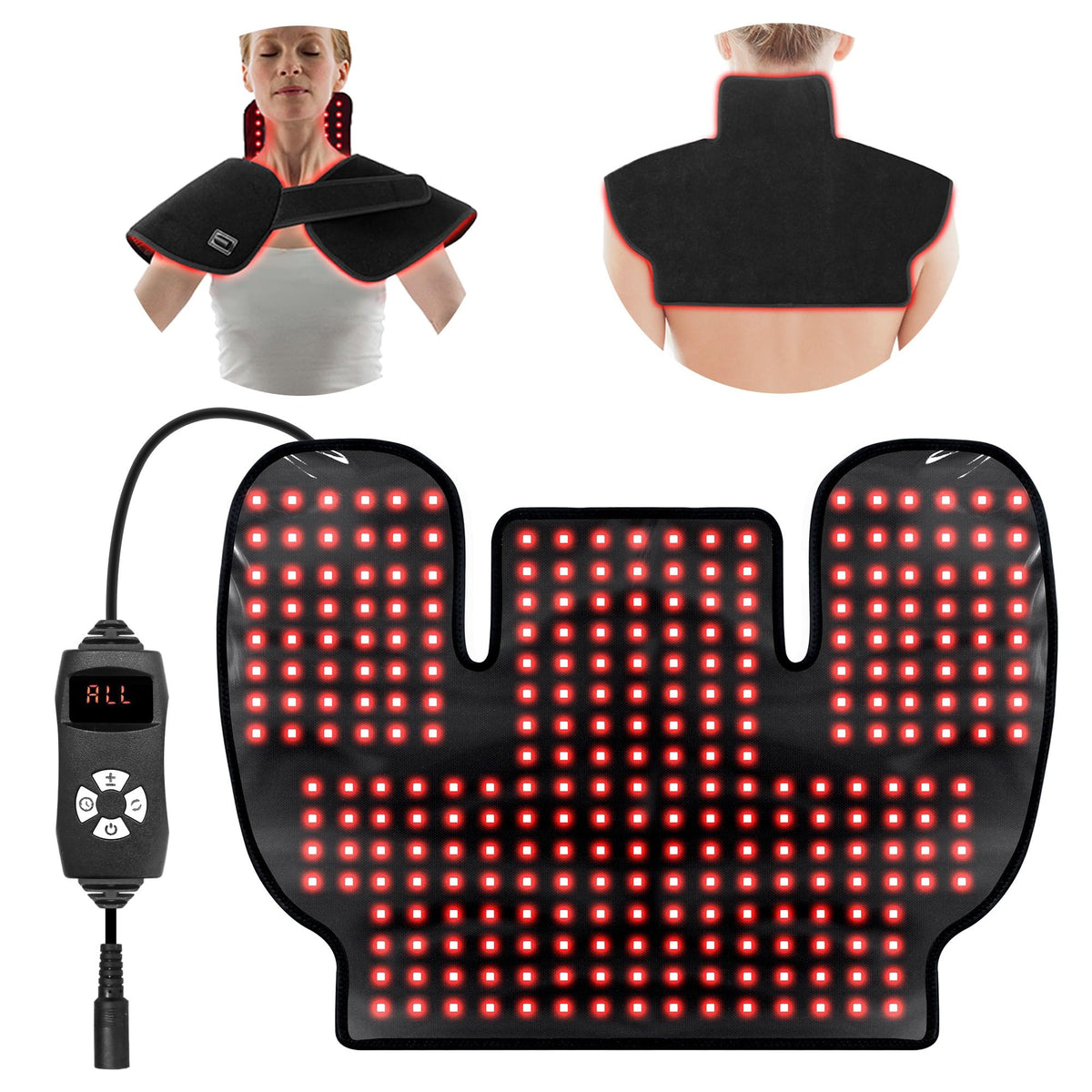 WEETALL cinta cuello hombros con luz roja 660nm para relajación suave