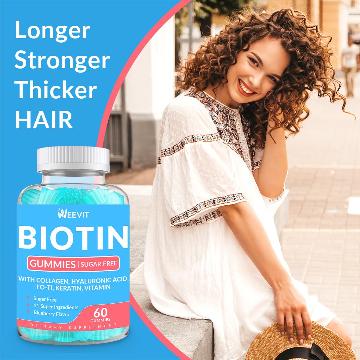 Weevit gomitas biotina-para-mujeres-y-hombres, aptas para ambos sexos.