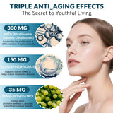 Composición de ingredientes clave de WEEVIT NAD+ y antioxidantes.
