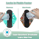 Capas de microfibra de alta absorción en las toallas Wegreeco para sensación seca.