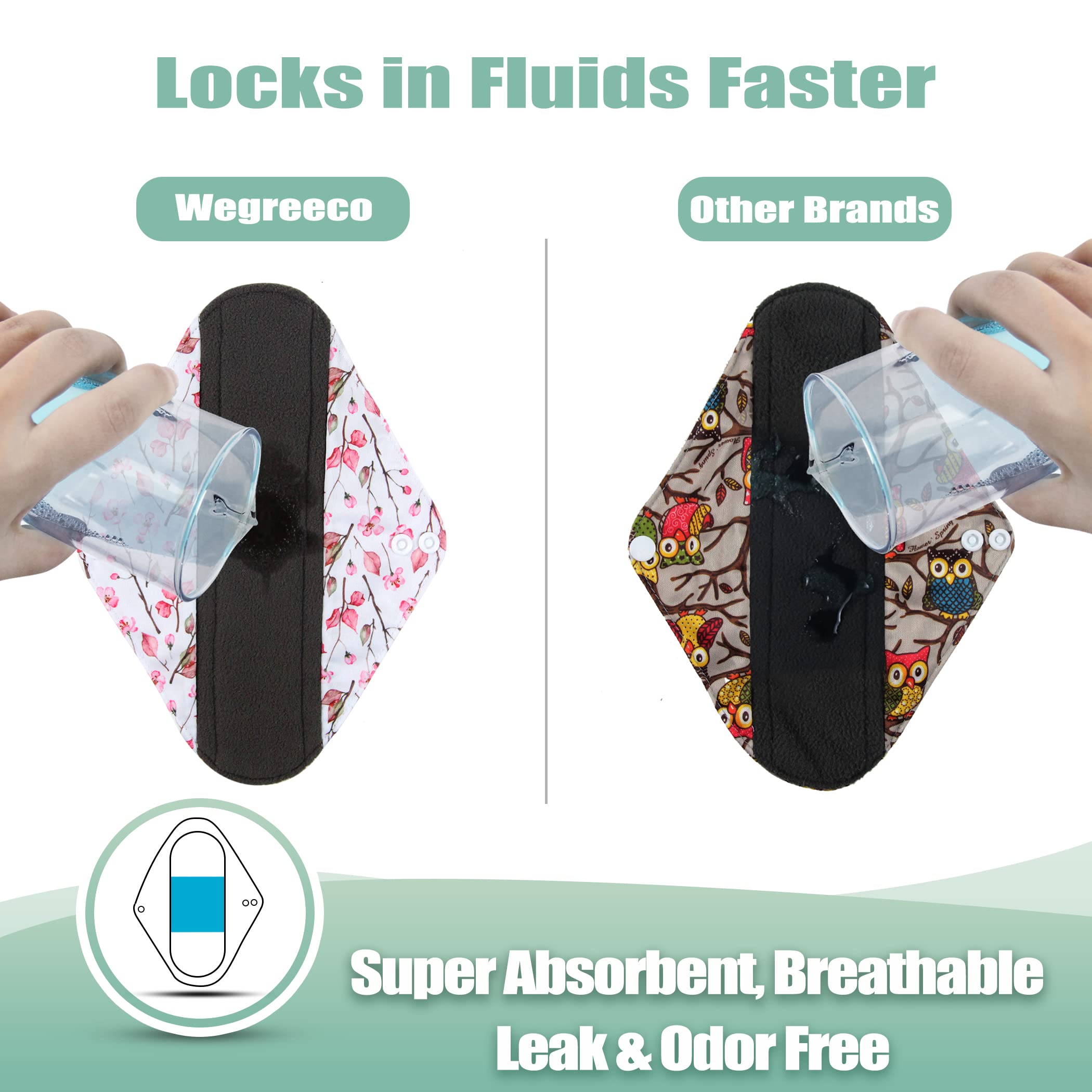 Wegreeco diseño con doble broche para fijar seguro alrededor de la ropa interior.