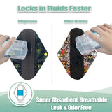 Wegreeco almohadillas reutilizables con dos broches para ajuste seguro