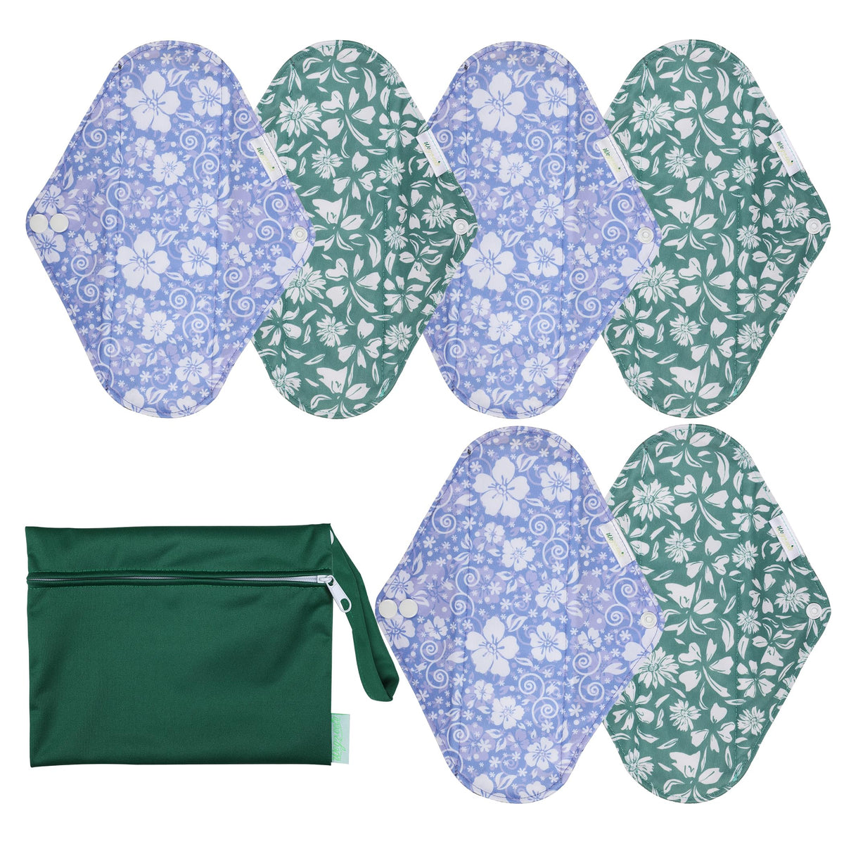 wegreeco almohadillas reutilizables, flor-en-pleno-florecimiento-pequena, confort diario durante el periodo