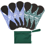 wegreeco almohadillas reutilizables, flor-en-pleno-florecimiento-pequena, absorbentes para noches más tranquilas