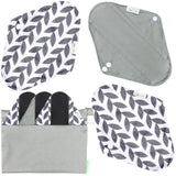 wegreeco compresas reutilizables juego 6 con bolsa mini, ahorro y conveniencia diaria.
