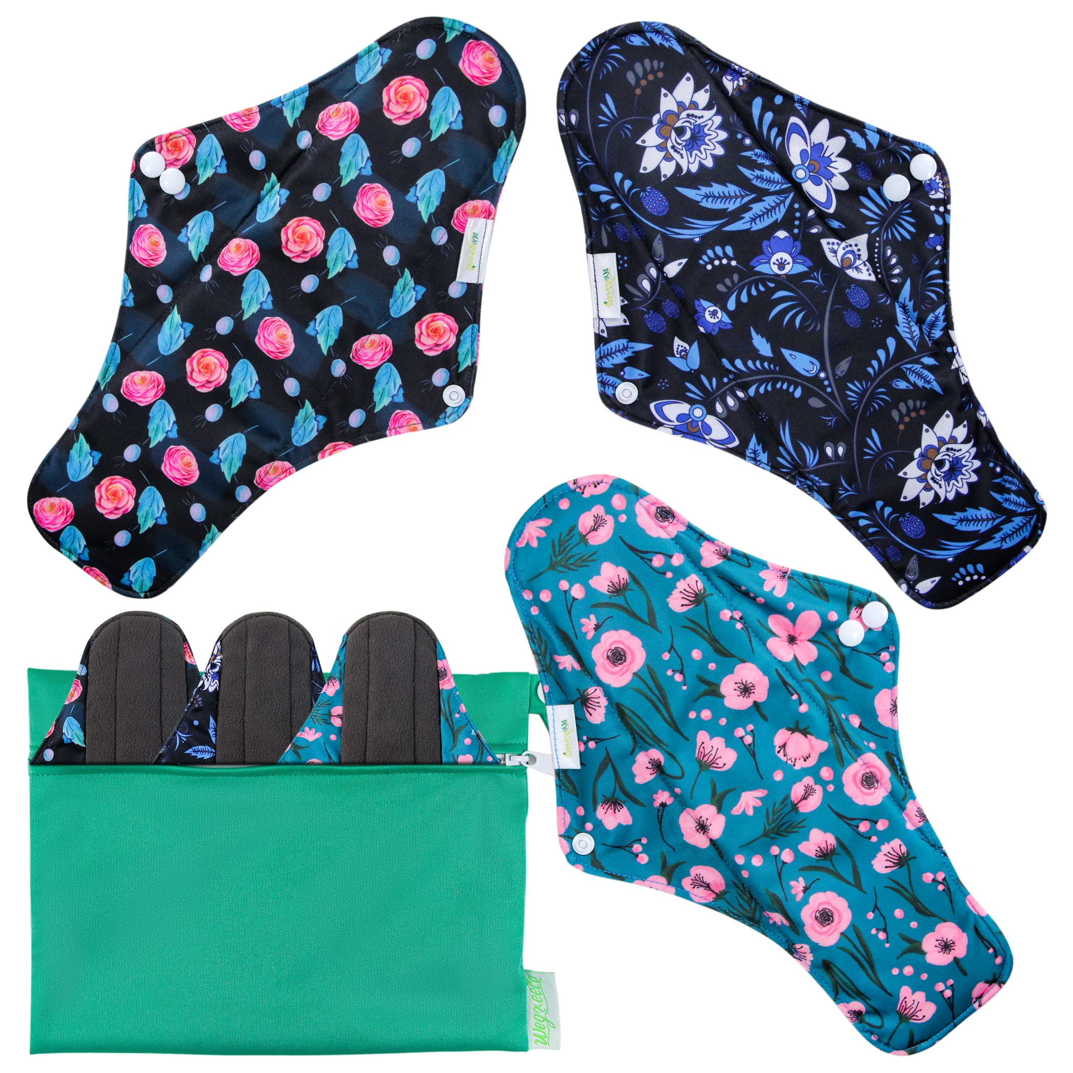 Wegreeco pad exterior impermeable rosa, protección suave para la ropa interior