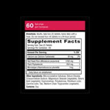 Etiqueta frontal de Weider Red Yeast Rice Plus con dosis