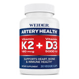 Weider Artery Health cápsulas-veganas, apoyo a la salud arterial para la movilidad diaria.