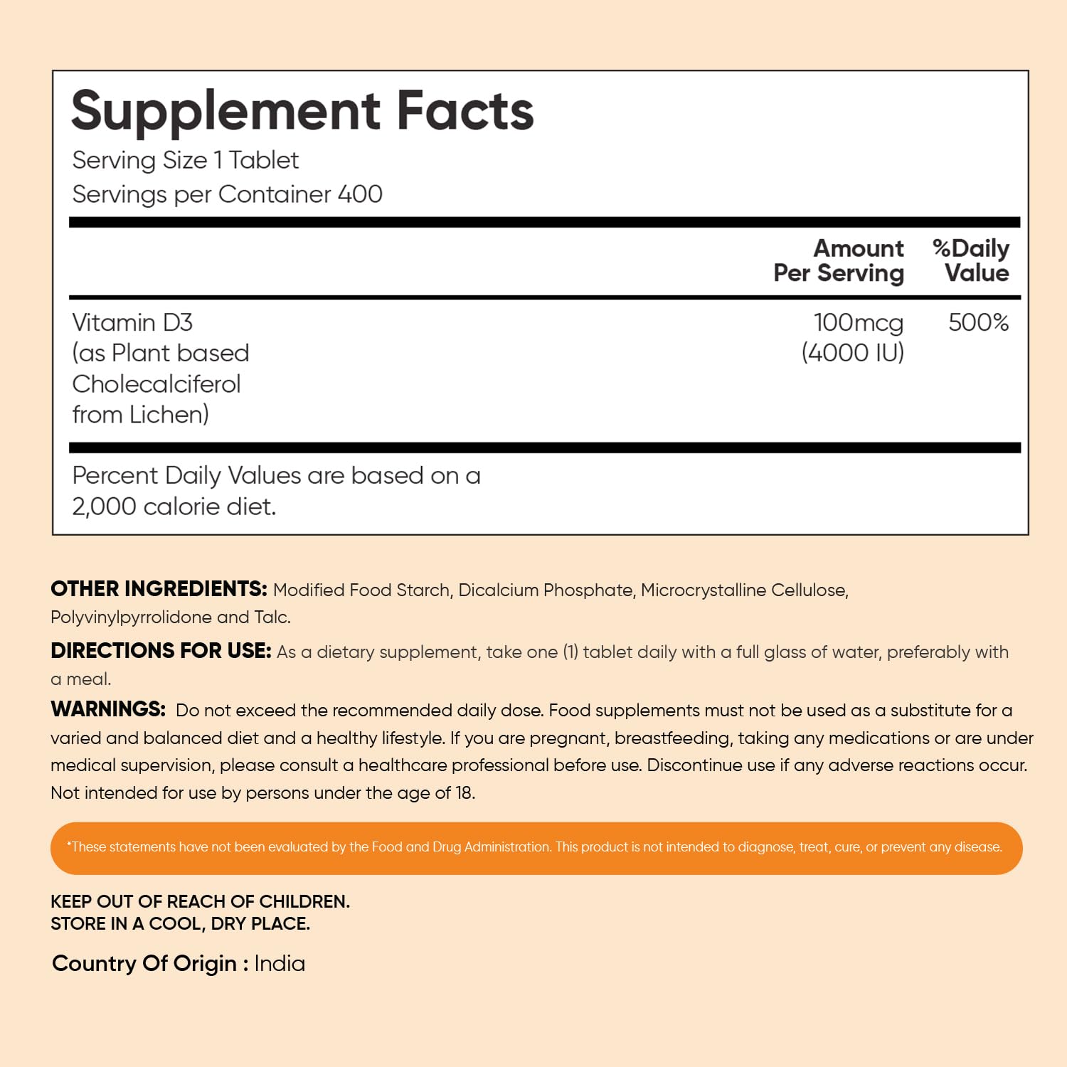 Suministro de 13 meses de WeightWorld D3 4000 UI.