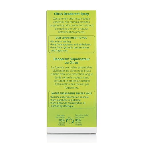 Weleda Desodorante Cítrico, aroma cítrico, sensación de frescura inmediata